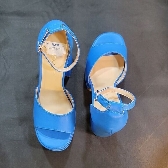 BRAND NEW SODA FAUX LEATHER HIGH PLATFORM CHUNKY ANKLE STRAP HEEL SANDAL S2 - Picture 6 of 14